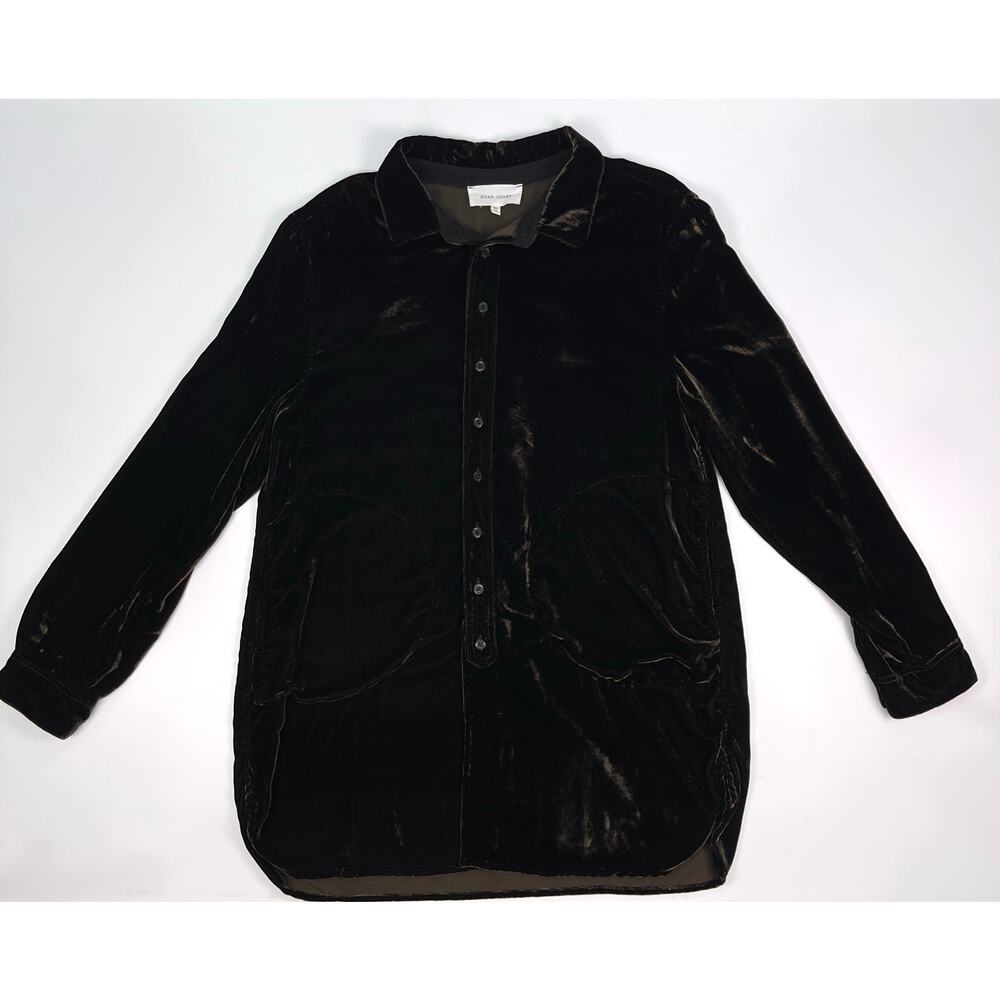 Dear John Hazel Chocolate Tunic Blouse M - Picture 9 of 15